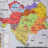 3dRose LLC 8 X 8 X 0.25 Inches Mouse Pad Image of 1910 Map of Austria and Hungary with Ethnic Grouping (Mp_174434_1)
