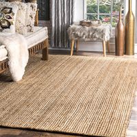nuLOOM Rigo Hand Woven Jute Rug, 2' 3" x 4', Natural