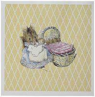3dRose Peter Rabbit Sweet Mouse Family- Vintage Art Greeting Cards, 6" x 6", Set of 12 (gc_79404_2)