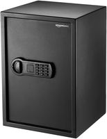 AmazonBasics Home Keypad Safe - 1.8 Cubic Feet, 13.8 x 13 x 19.7 Inches, Black - 50SAM