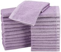 AmazonBasics Washcloth Face Towels, Pack of 24, Lavender