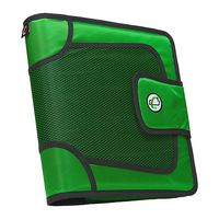 Case-it Open Tab Velcro Closure 2-Inch Binder with Tab File, Green, S-816-GRE-18