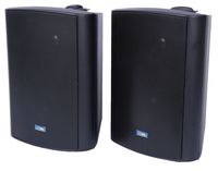 TIC ASP120-B 6.5" Weather-Resistant Outdoor Patio Speakers with 70v Switch (Pair) - Black
