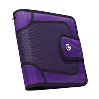 Case-it Open Tab Velcro Closure 2-Inch Binder with Tab File, Purple, S-816-PUR-18