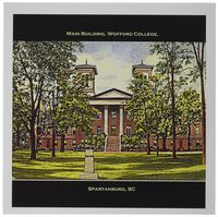 3dRose Main Building, Wofford College, Spartanburg, Sc Greeting Cards, 6" x 6", Set of 12 (gc_61753_2)