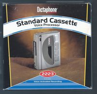 Dictaphone 2223 Standard Cassette Tape Recorder Dictator Grey