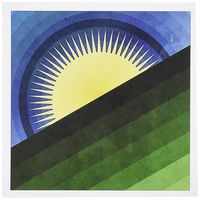 3dRose Good Morning Sunshine - Design of Sun Rising - Greeting Cards, 6 x 6", Set of 12 (gc_173461_2)