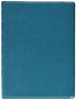 FILOFAX Refillable Saffiano Notebook, A5 (8.25" x 5") Aqua - 112 Cream moveable pages - Index, pocket and page marker (B115034U)