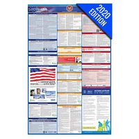 LA Labor Law Poster, 2020 Edition - State, Federal and OSHA Compliant Laminated Poster (Louisiana, English)