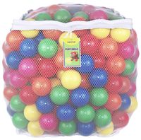 Click N' Play Value Pack of 400 Phthalate Free BPA Free Crush Proof Plastic Ball, Pit Balls - 6 Bright Colors in Reusable and Durable Storage Mesh Bag with Zipper