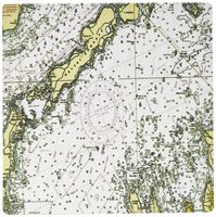 3dRose LLC 8 X 8 X 0.25 Inches Mouse Pad Print of Nautical Chart of Buzzards Bay Massachusetts (Mp_182877_1)